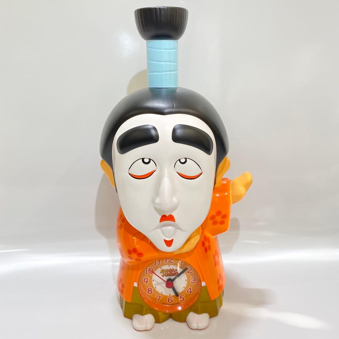 美品 音出し確認済み RHYTHM 志村けんのバカ殿様 おしゃべり目覚まし時計