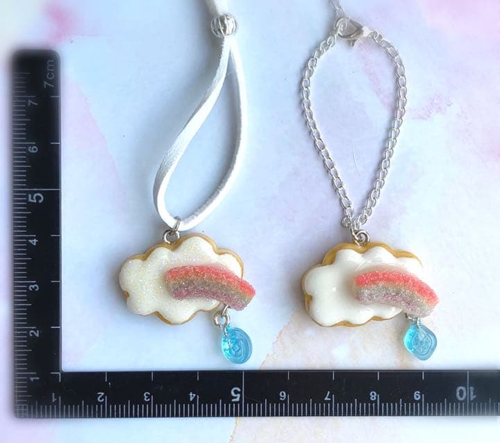 雲のアイシングクッキーショルダー　③ ハンドメイド