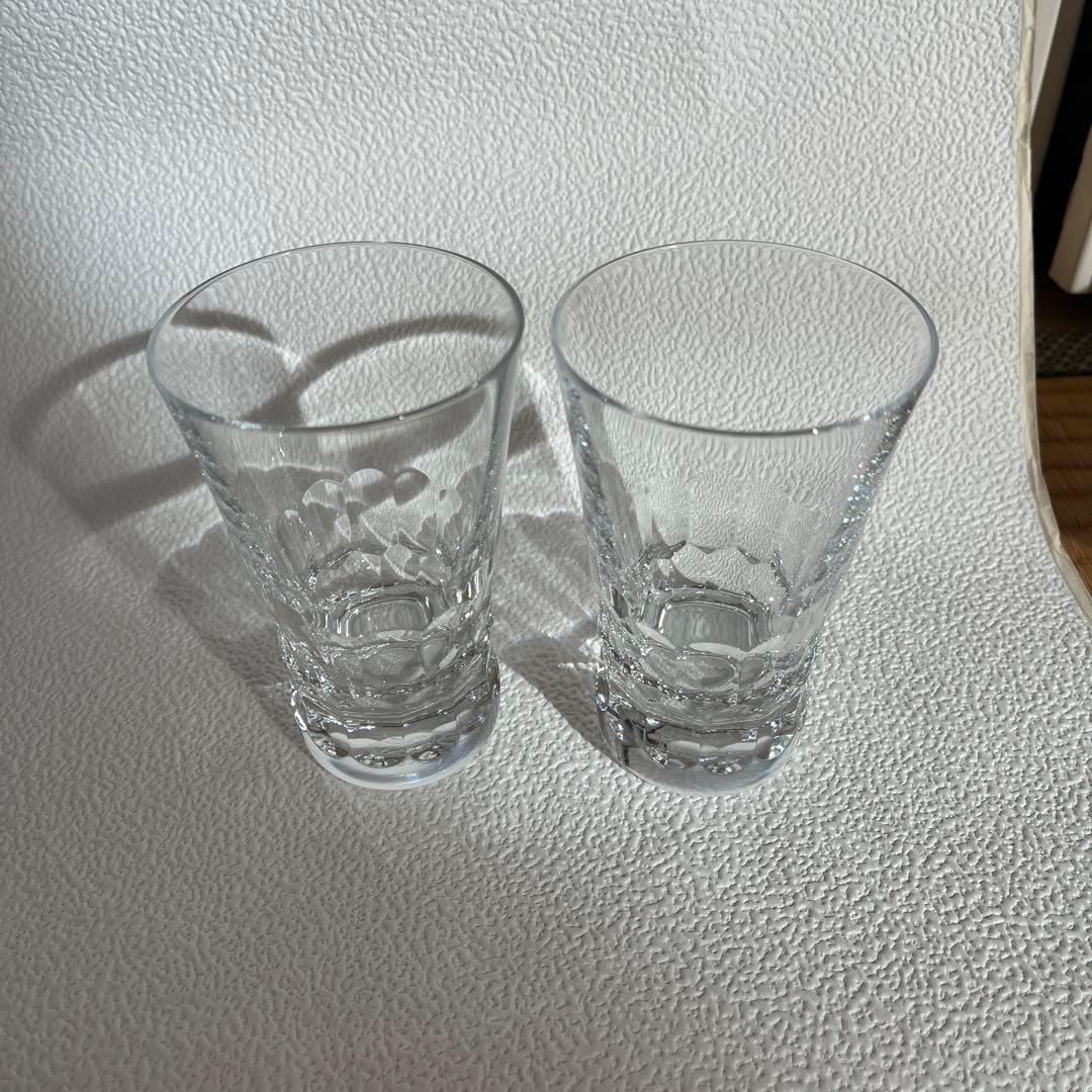 バカラ　ペアグラスジャパン　ビバ　11センチ未使用品