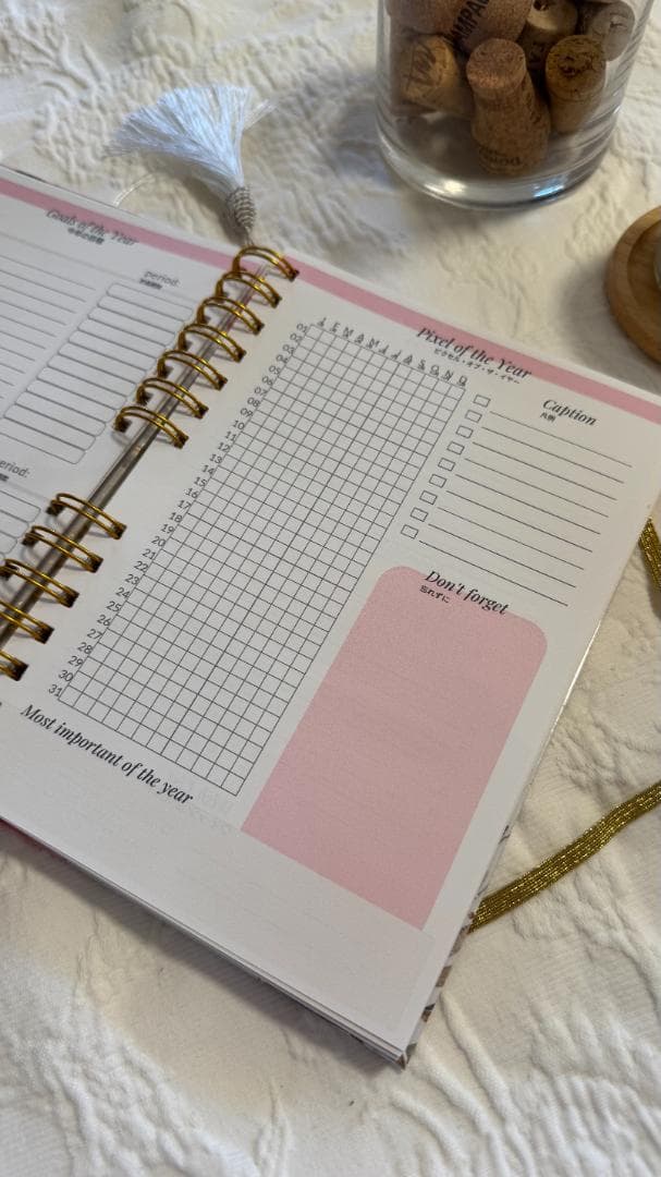 【新品・ハンドメイド】ウィークリープランナー A5サイズ (日付なし)