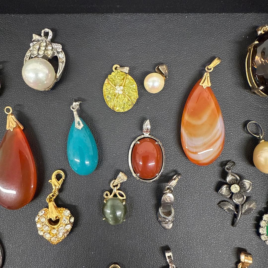 【 遺品整理 】 ペンダント トップ ネックレス まとめ 大量 天然石