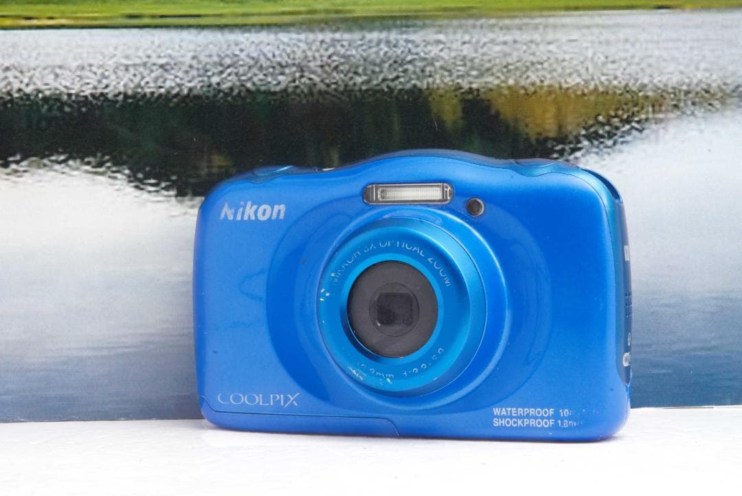 【美品】ニコンNikon COOLPIX W100 防水デジタルカメラ ブルー