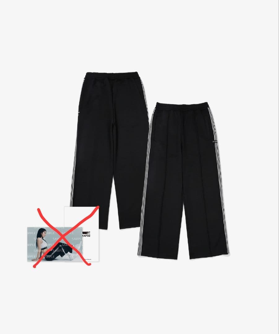 LE SSERAFIM TRACK PANTS（Black） S