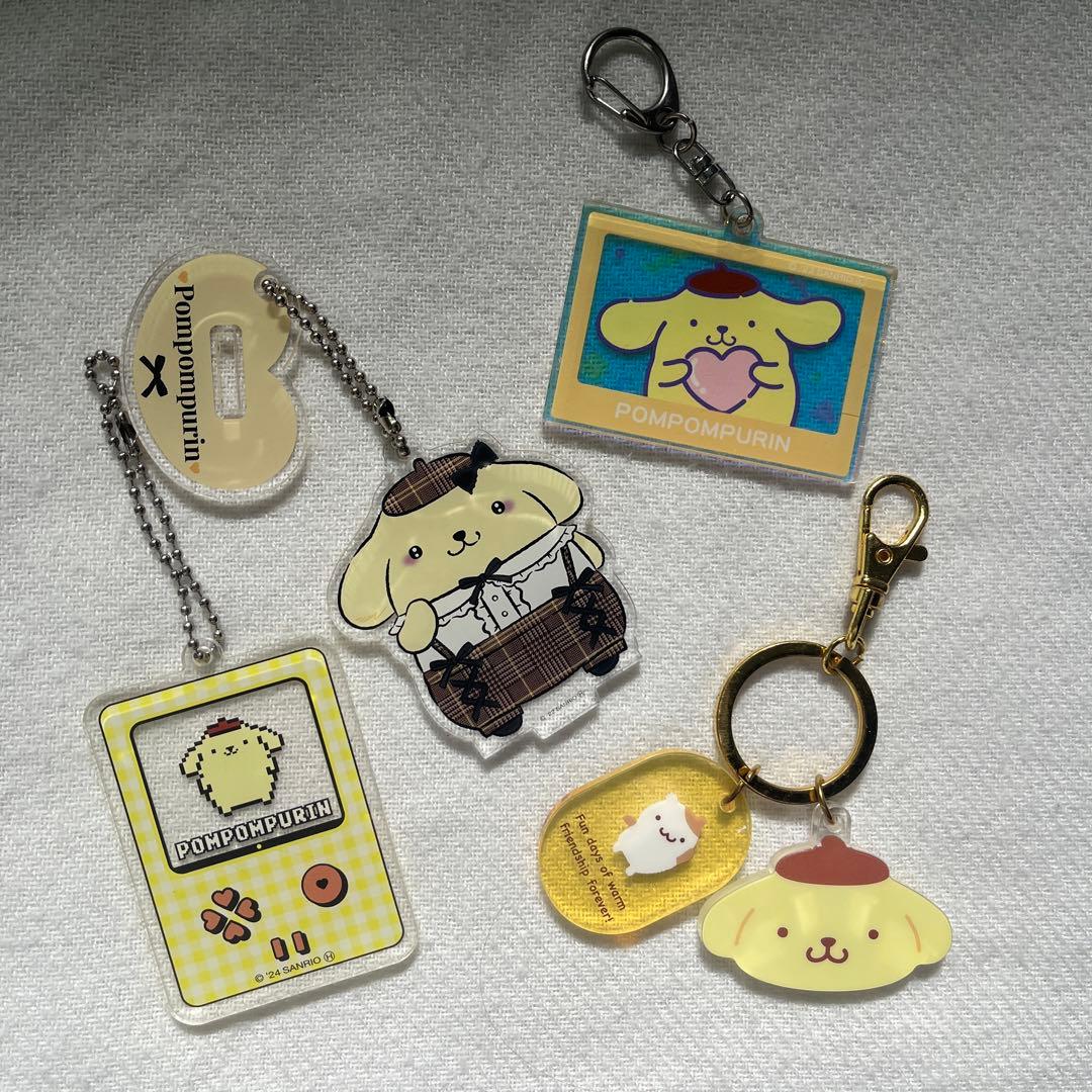 【3時間限定値下げ中】ポムポムプリンまとめ売り、12点、ぬいぐるみ、キーホルダー