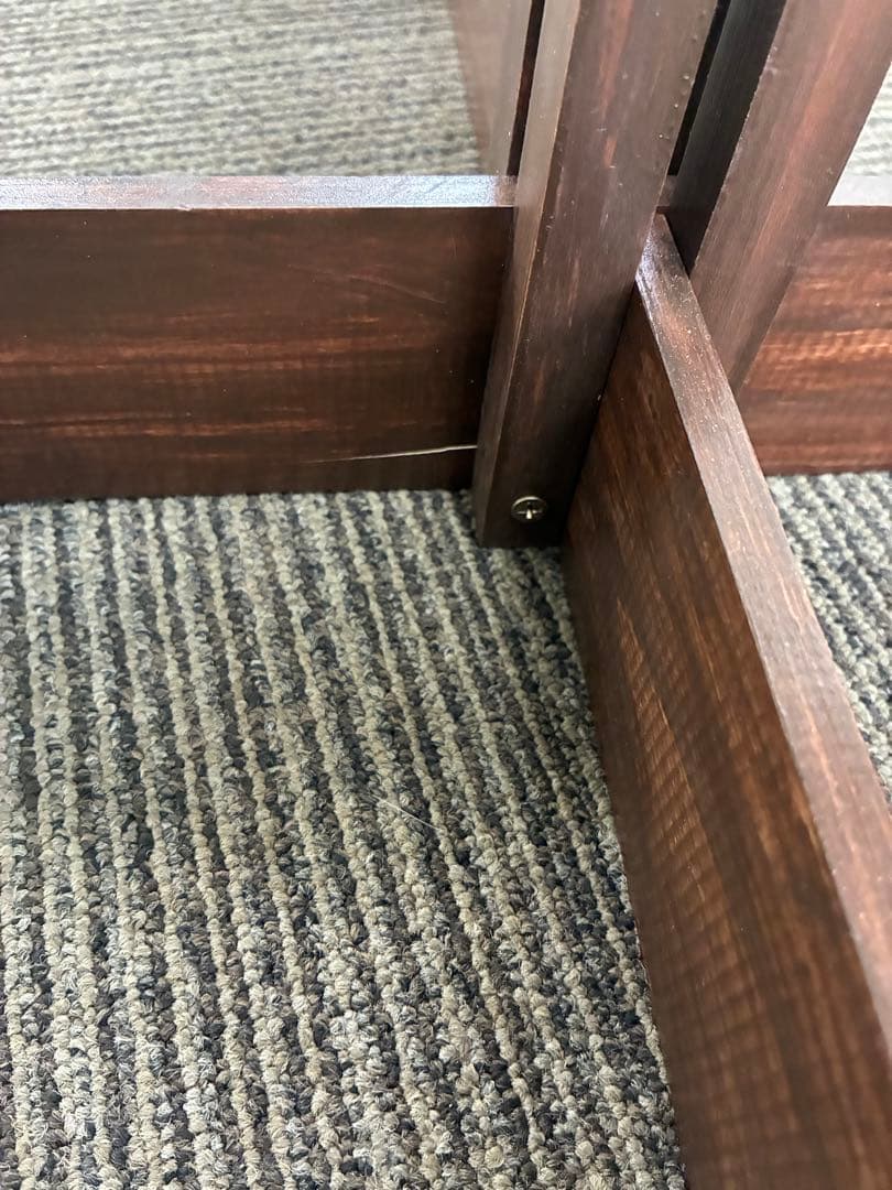 木製　ツリー型　ハンガーラック ダークブラウン