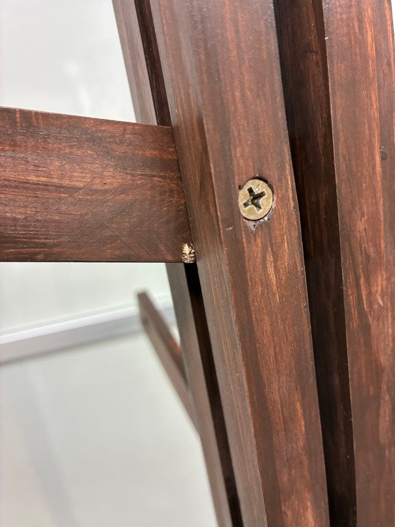 木製　ツリー型　ハンガーラック ダークブラウン