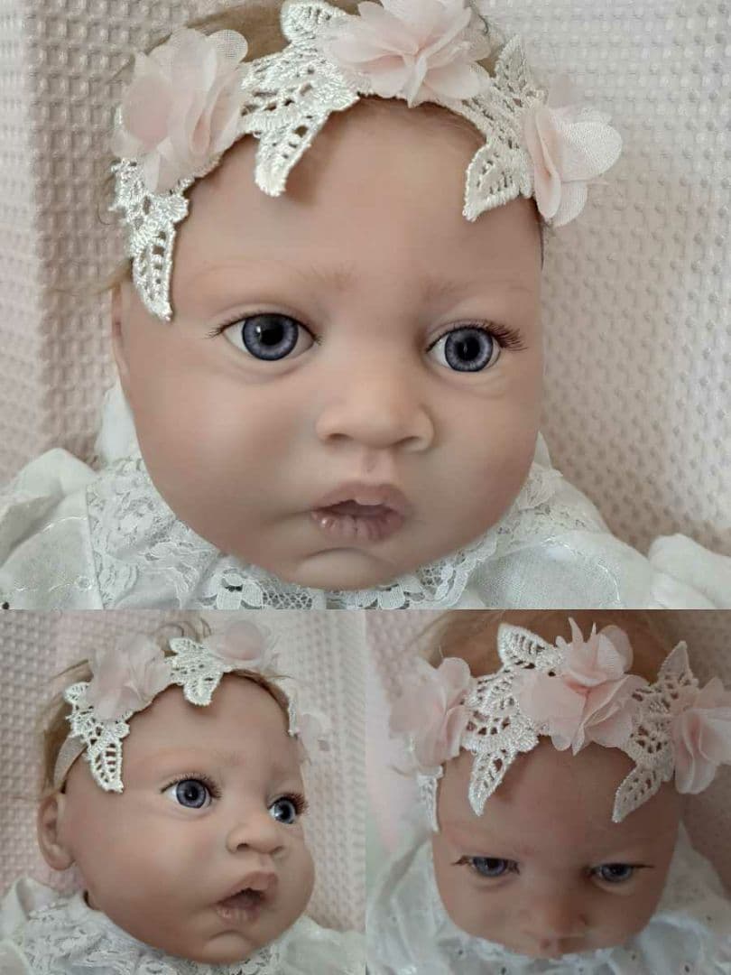 海外作家様 リボーンベビー リボーンドール 約54cm 約2.4kg 植毛タイプ