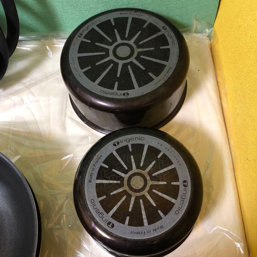 と22● T-fal フライパン、鍋　11点セット