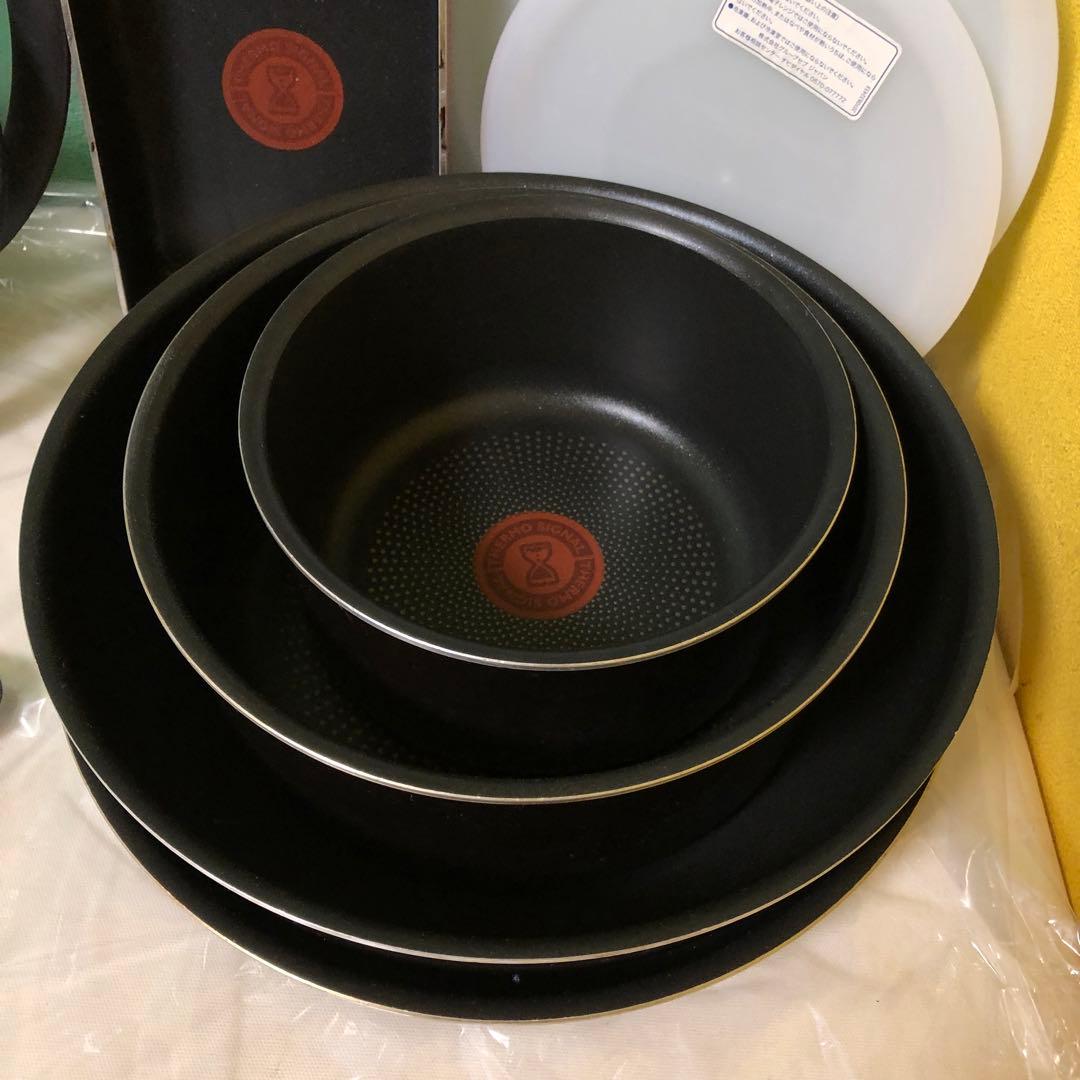 と22● T-fal フライパン、鍋　11点セット