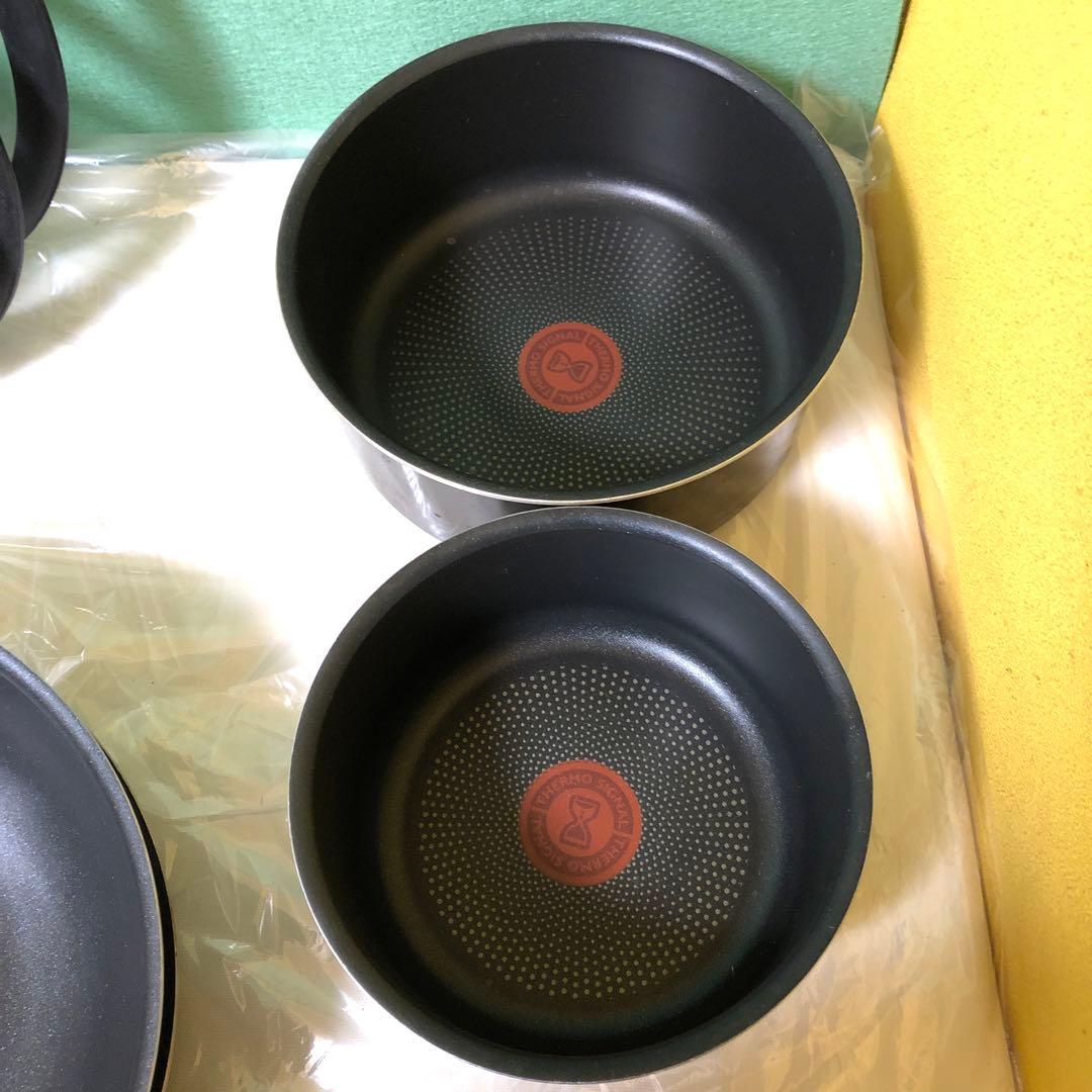 と22● T-fal フライパン、鍋　11点セット