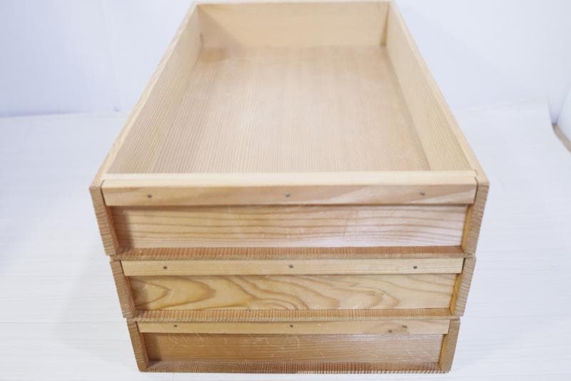 昭和レトロ◆木製ばんじゅう 餅・ 和菓子　3枚　蓋なし