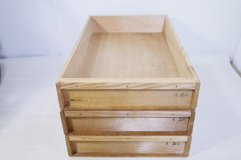 昭和レトロ◆木製ばんじゅう 餅・ 和菓子　3枚　蓋なし