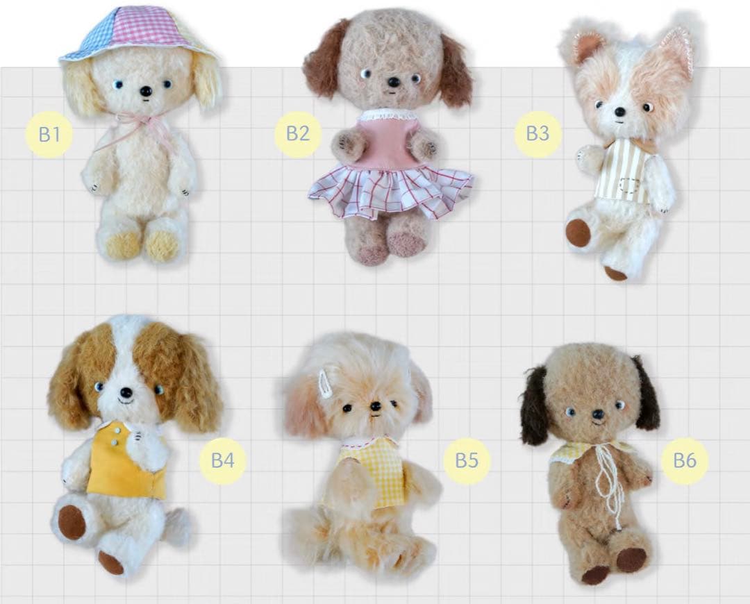 ワンワン小隊 B4ちゃん アーティストベア ぬいぐるみ ハンドメイド 海外作家様