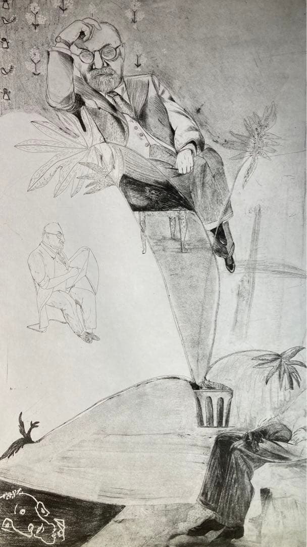 【真作】山本容子「Mild Matisse」1982年 銅版画 直筆サイン 版画