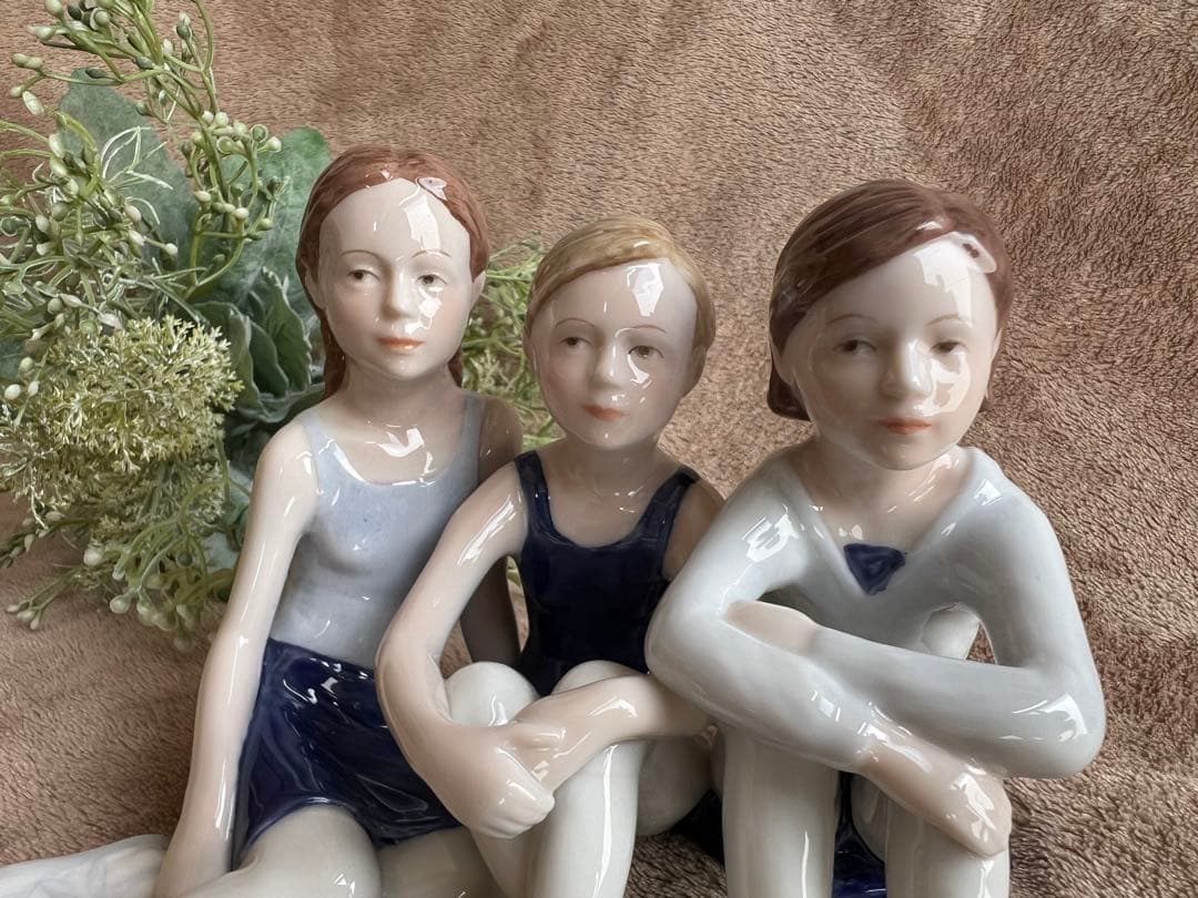 兼*マ様 【希少】ロイヤルコペンハーゲン バレリーナ フィギュリン 3人の少女