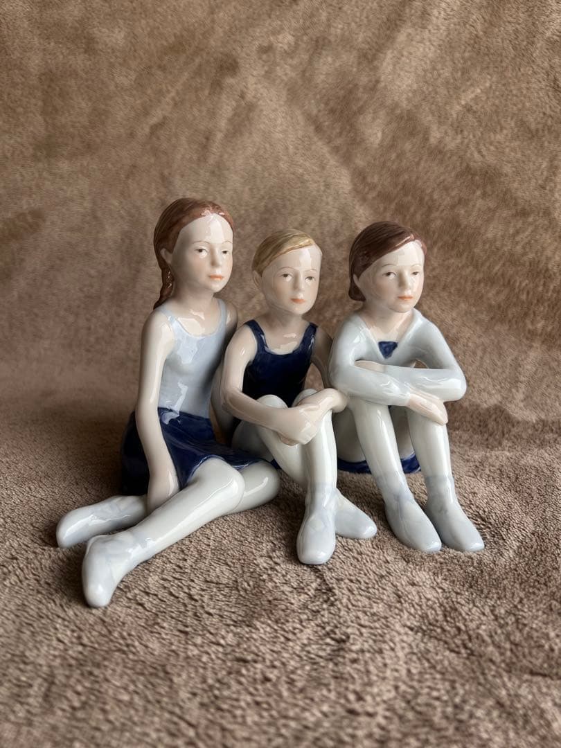 兼*マ様 【希少】ロイヤルコペンハーゲン バレリーナ フィギュリン 3人の少女