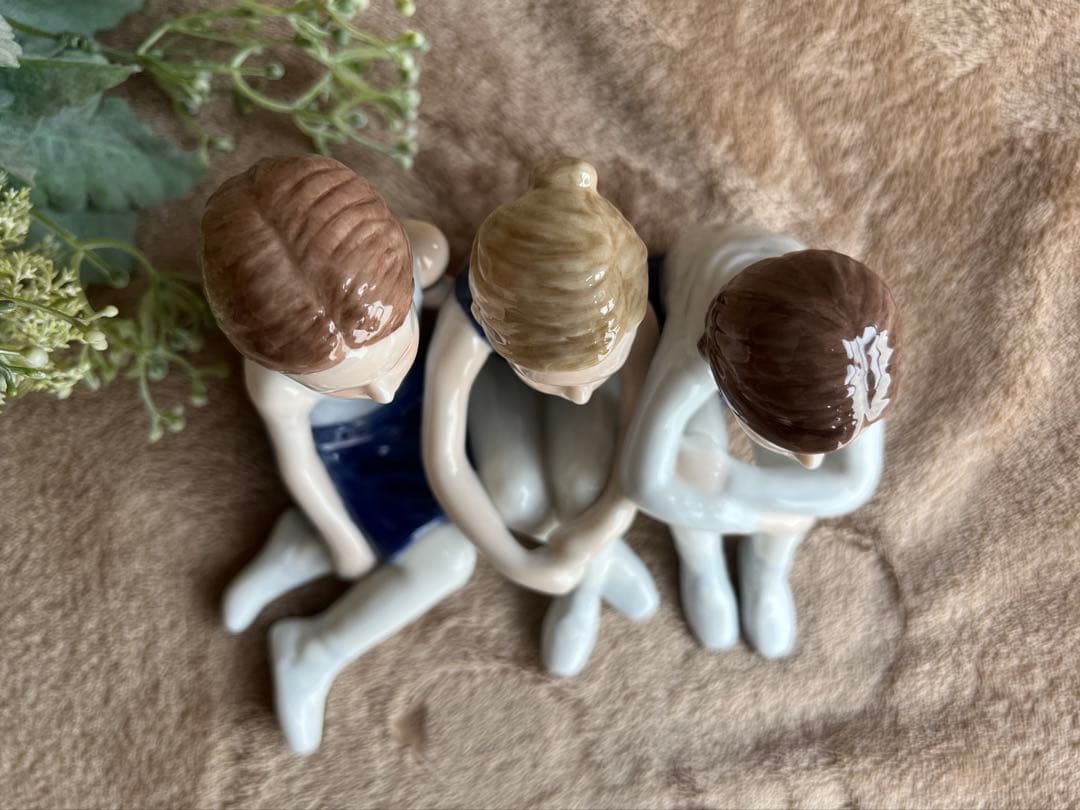 兼*マ様 【希少】ロイヤルコペンハーゲン バレリーナ フィギュリン 3人の少女