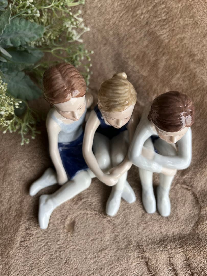 兼*マ様 【希少】ロイヤルコペンハーゲン バレリーナ フィギュリン 3人の少女