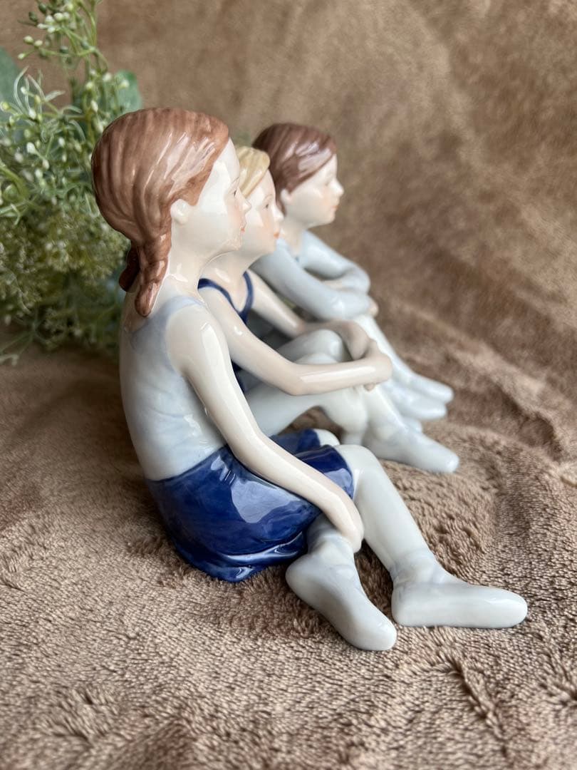 兼*マ様 【希少】ロイヤルコペンハーゲン バレリーナ フィギュリン 3人の少女