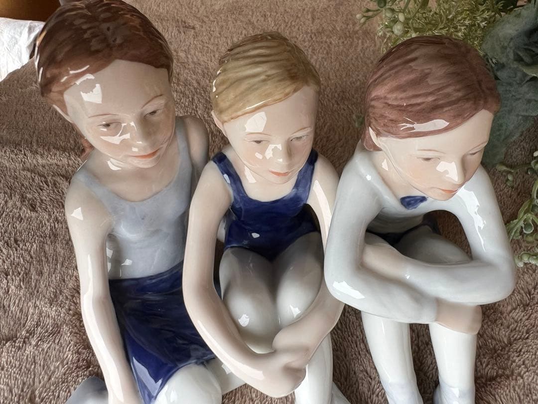 兼*マ様 【希少】ロイヤルコペンハーゲン バレリーナ フィギュリン 3人の少女