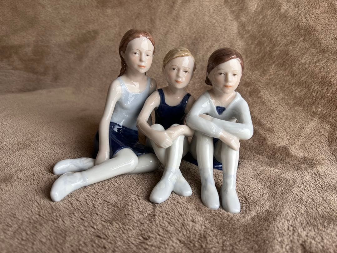 兼*マ様 【希少】ロイヤルコペンハーゲン バレリーナ フィギュリン 3人の少女