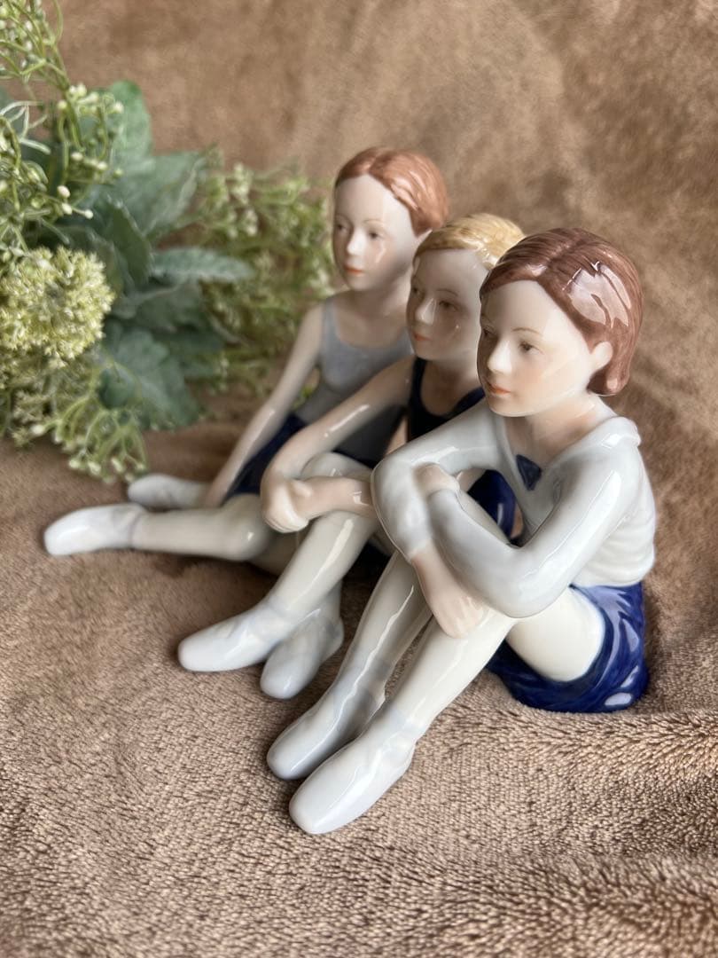 兼*マ様 【希少】ロイヤルコペンハーゲン バレリーナ フィギュリン 3人の少女