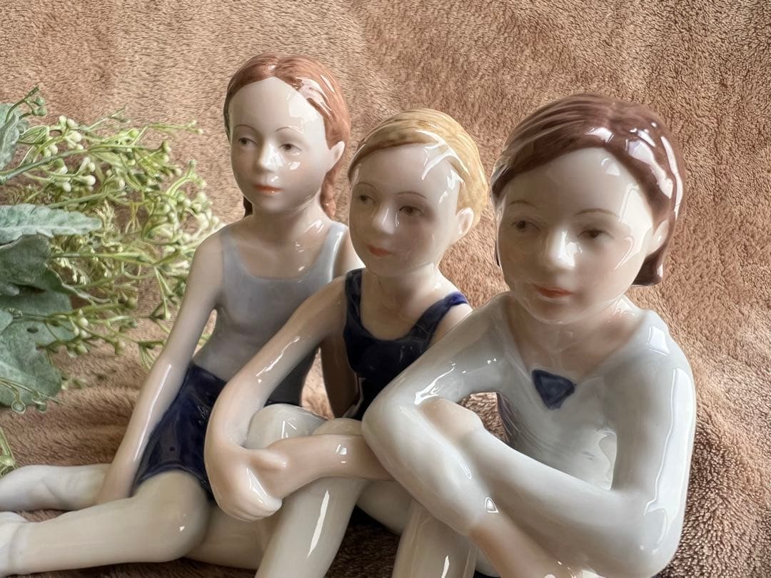 兼*マ様 【希少】ロイヤルコペンハーゲン バレリーナ フィギュリン 3人の少女