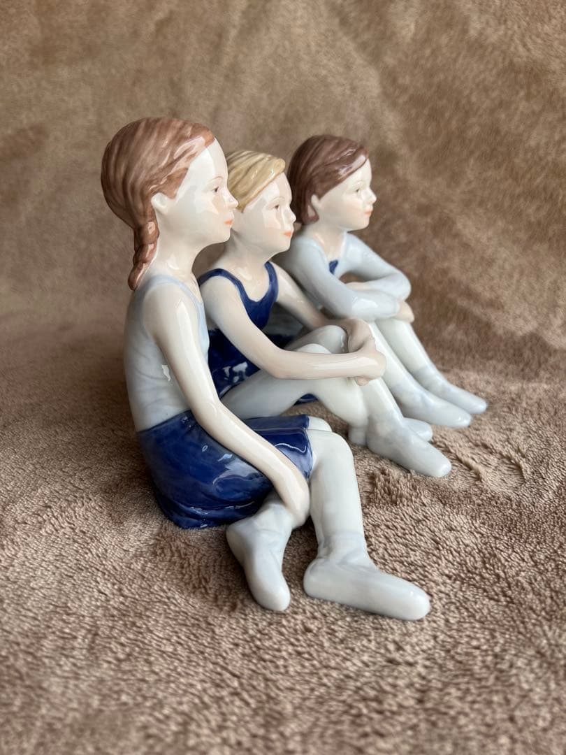 兼*マ様 【希少】ロイヤルコペンハーゲン バレリーナ フィギュリン 3人の少女