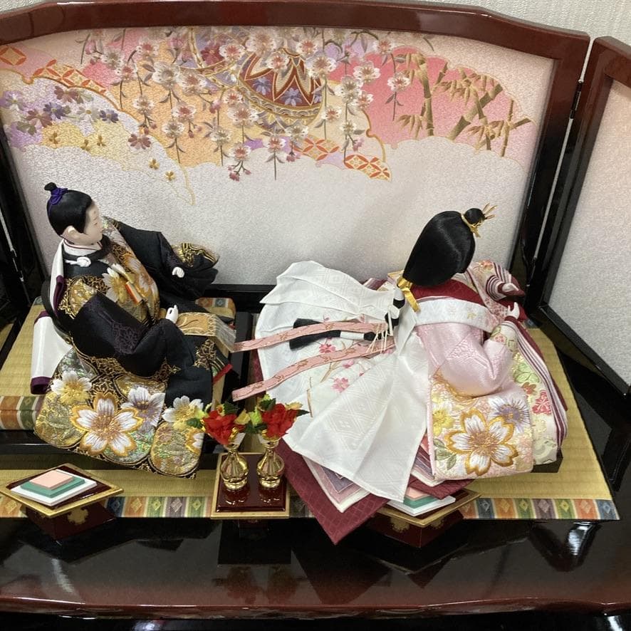 D2 雛人形　ひな人形三段飾り　訳あり特価　巾85㎝×三段　ひな祭り三段