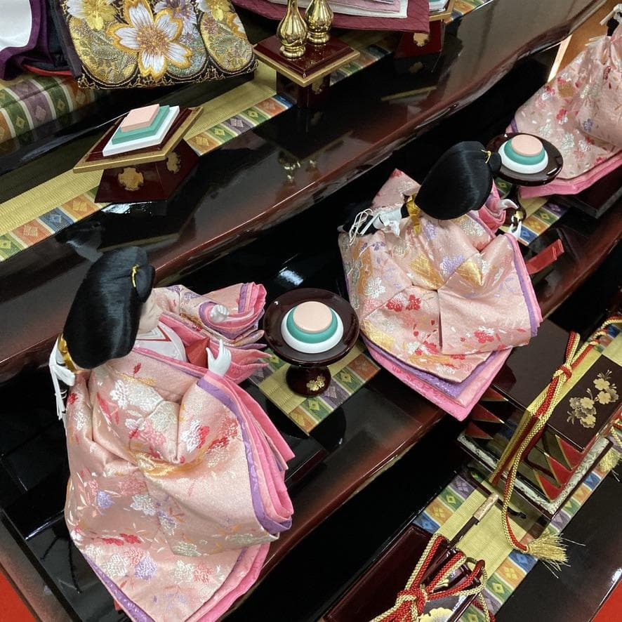 D2 雛人形　ひな人形三段飾り　訳あり特価　巾85㎝×三段　ひな祭り三段