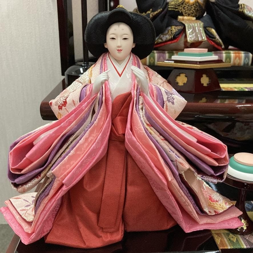 D2 雛人形　ひな人形三段飾り　訳あり特価　巾85㎝×三段　ひな祭り三段