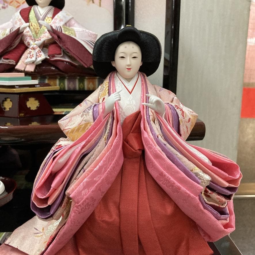 D2 雛人形　ひな人形三段飾り　訳あり特価　巾85㎝×三段　ひな祭り三段