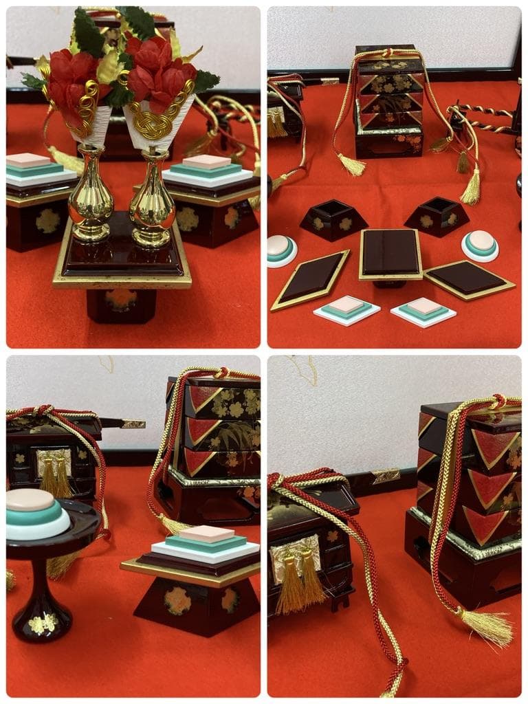 D2 雛人形　ひな人形三段飾り　訳あり特価　巾85㎝×三段　ひな祭り三段