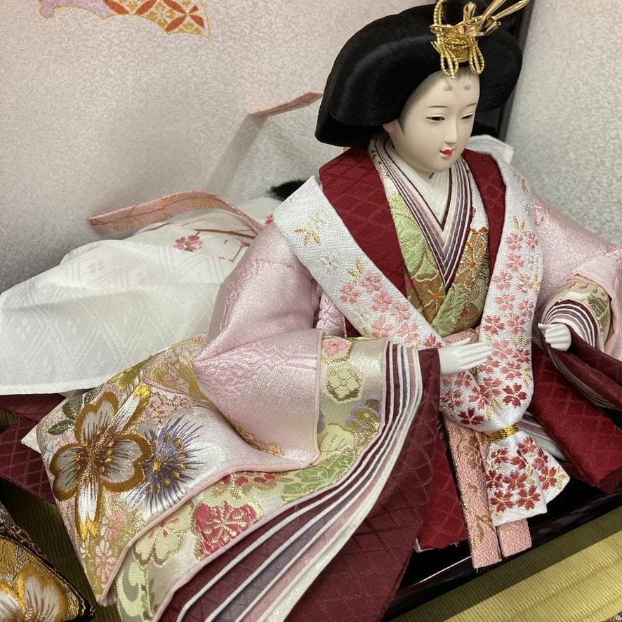 D2 雛人形　ひな人形三段飾り　訳あり特価　巾85㎝×三段　ひな祭り三段