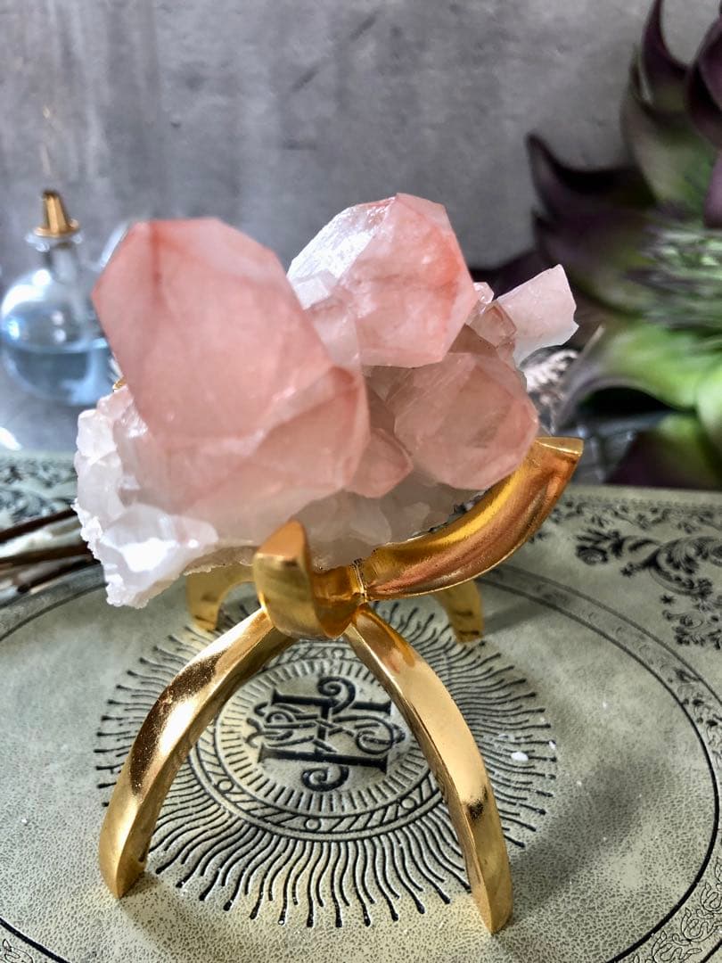 スカーレットテンプルレムリアン　クラスター　ストロベリー　レムリアン　ピンク