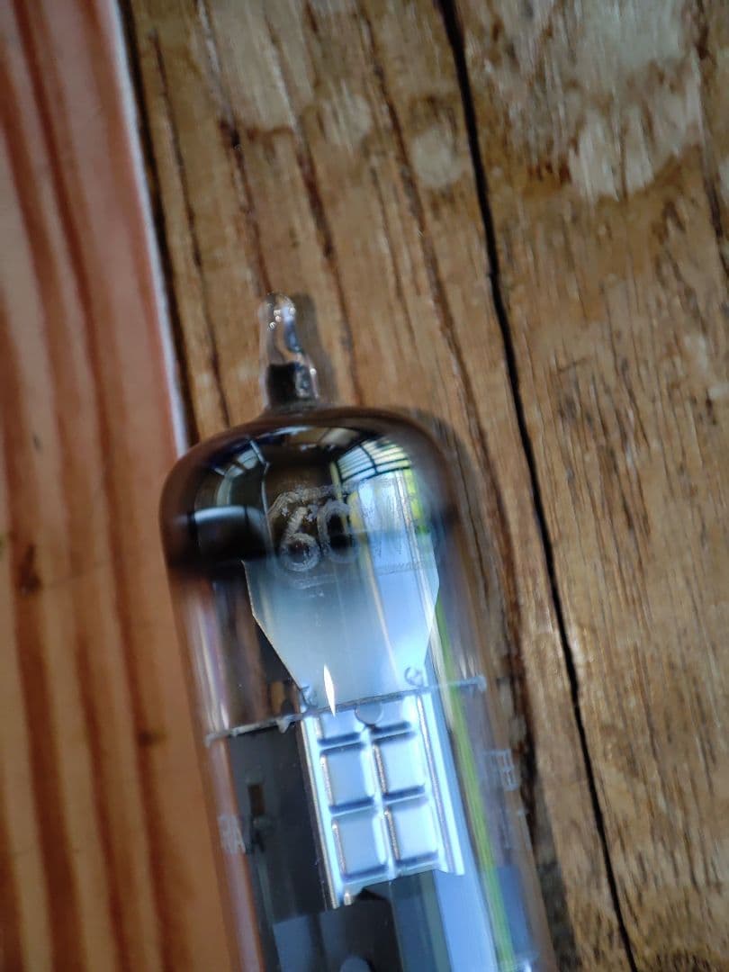 6GW8 シングルステレオ　自作　真空管アンプ　電源入らず　部品取り用