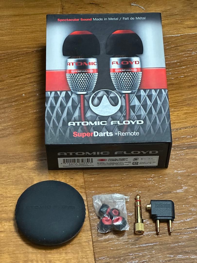 イヤホン ATOMIC FLOYD Super Darts +Remots