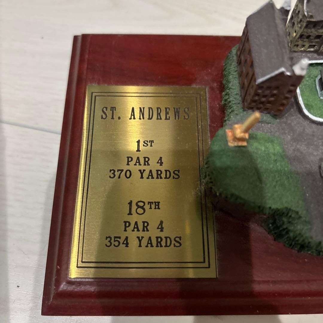 フェアウェイレプリカ 希少 セントアンドリュース ゴルフコース ミニチュア模型