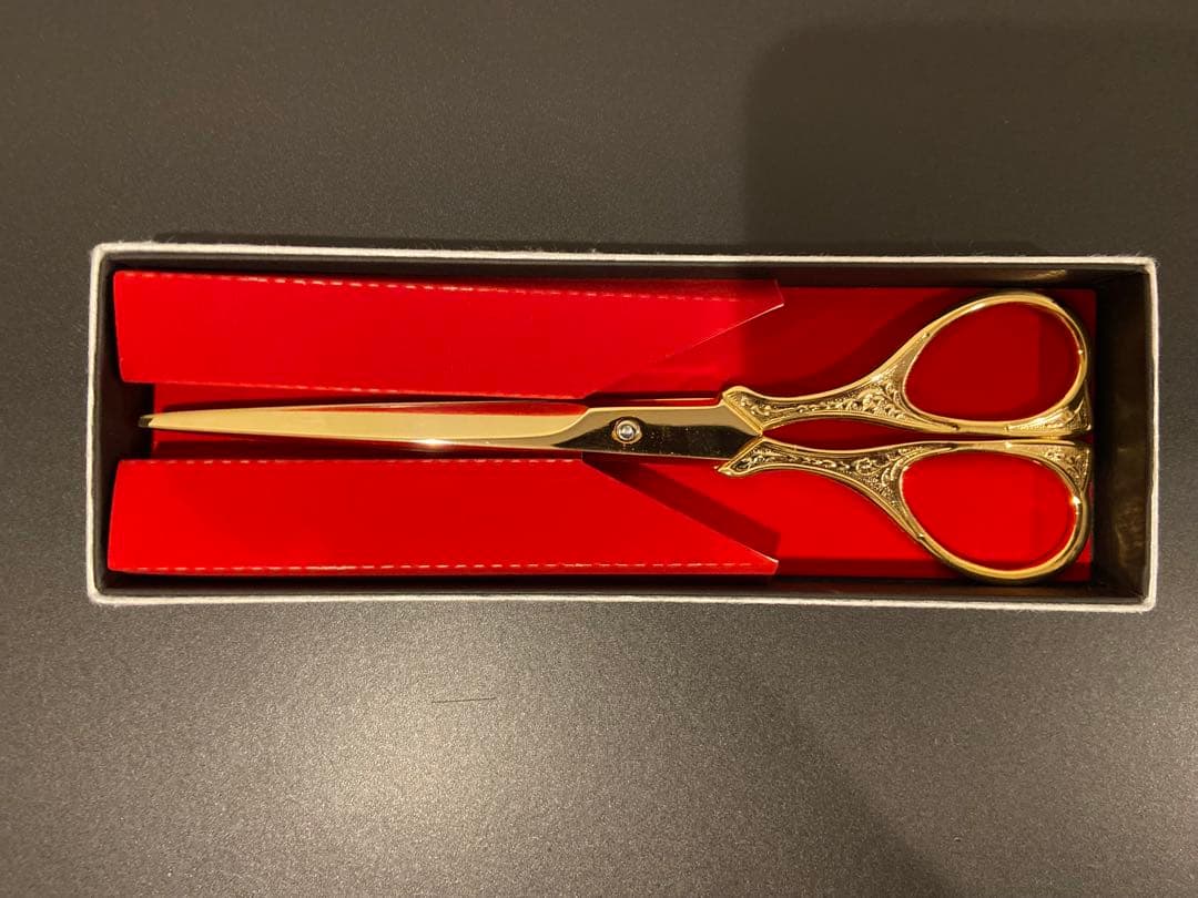 【超美品】ササガワ テープカット用ハサミ イベント セレモニー