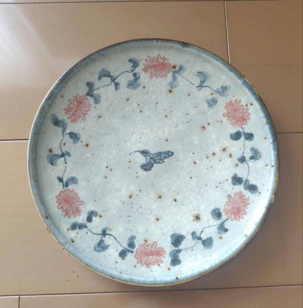 【市野吉記】未使用　コウホ窯　ハチドリ皿　作家さん　食器　プレート