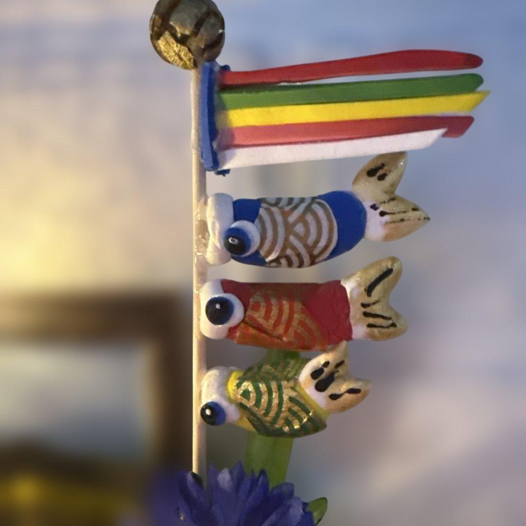 どんぐりアート♡端午の節句ライト付きタペストリー♡