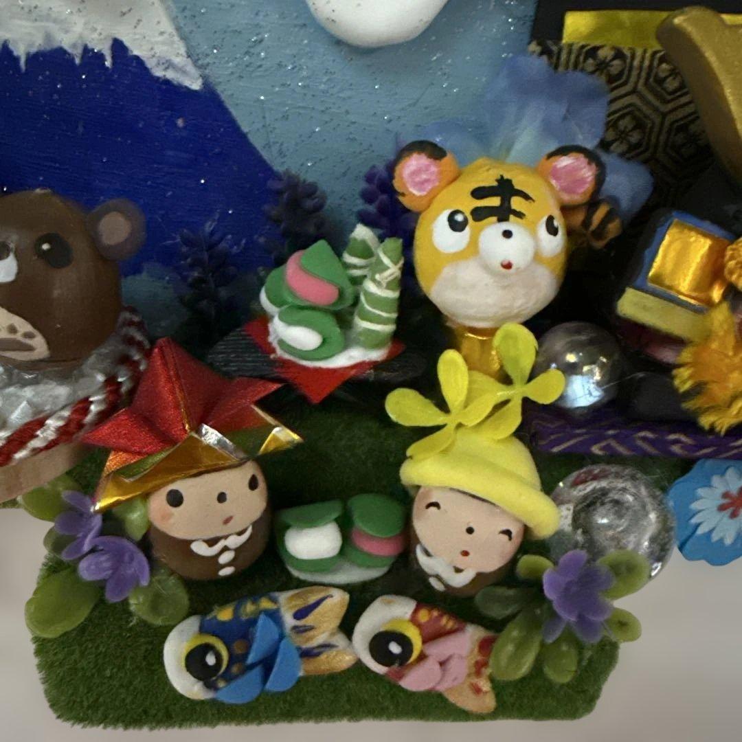 どんぐりアート♡端午の節句ライト付きタペストリー♡