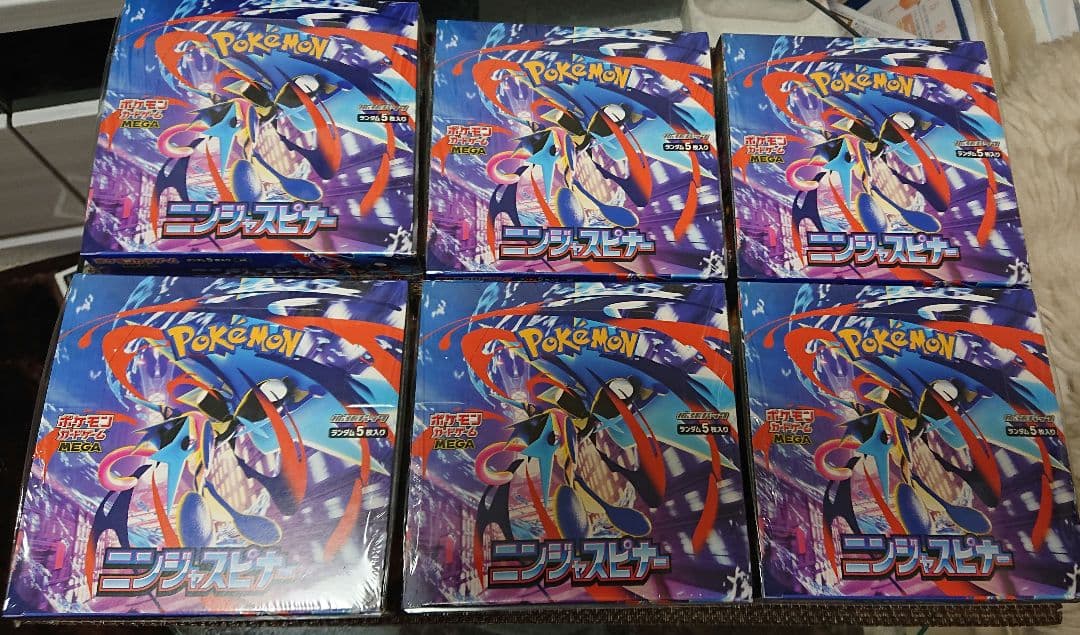 ポケモンカードゲーム ニンジャスピナー 6Box 新品未開封シュリンク付き