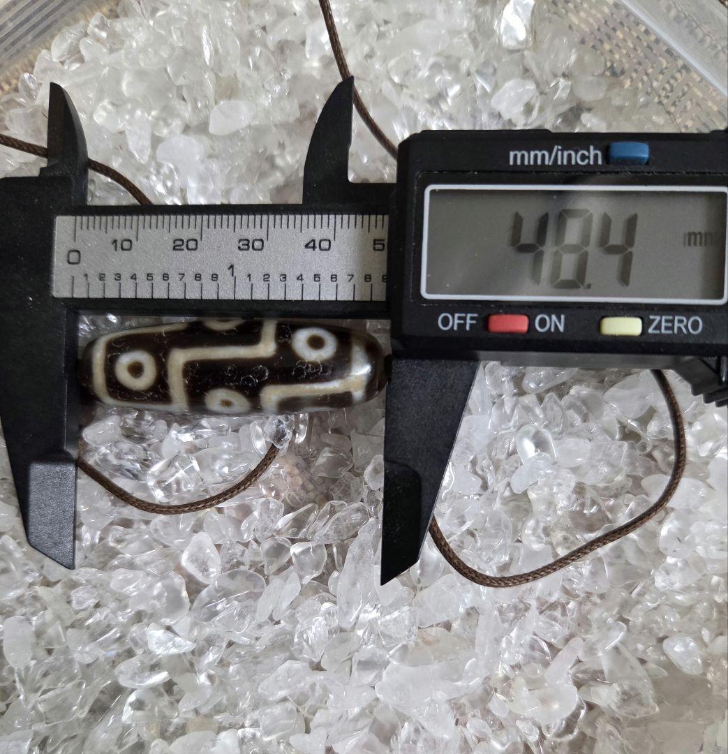 112　天珠　九眼天珠 　馬蹄痕　風化紋　dzibeads　！