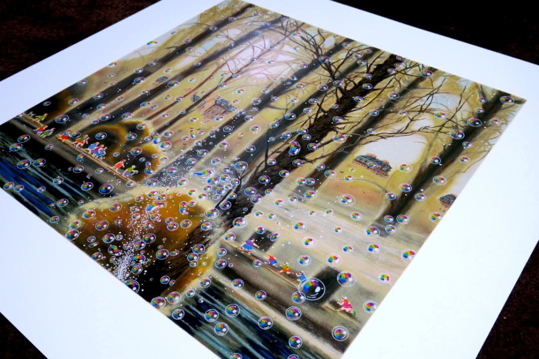 【ヒロ・ヤマガタ】　晩秋　シルクスクリーンシート　山形博導　額装可