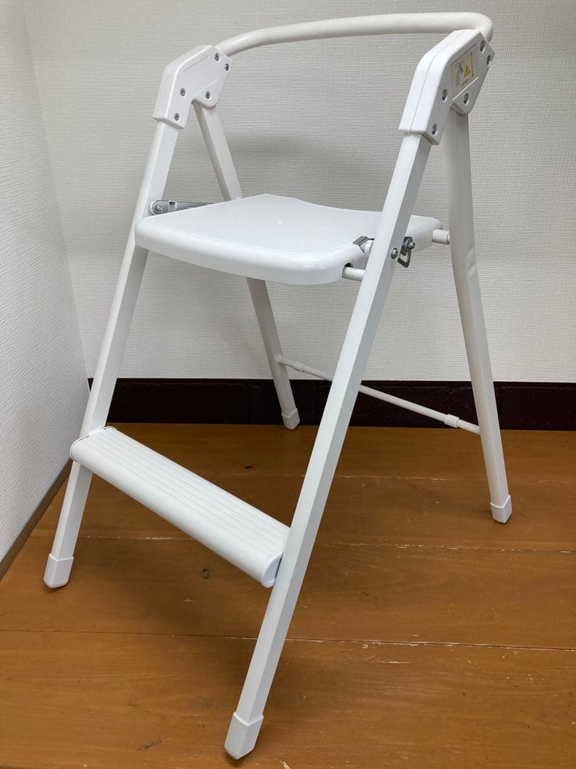 N587 オークス　ステップアップチェア　折りたたみ椅子 踏み台 脚立 椅子