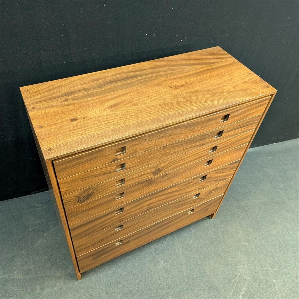 美品　橋詰家具　楠無垢材　国産　ミドルチェスト　タンス　チェスト　箪笥　着物