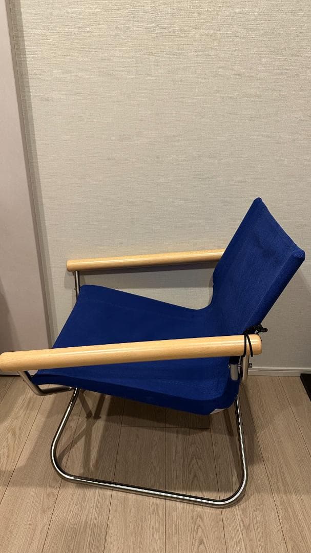 Nychair ニーチェアエックス 80 ナチュラル(木部) × ブルー(生地)