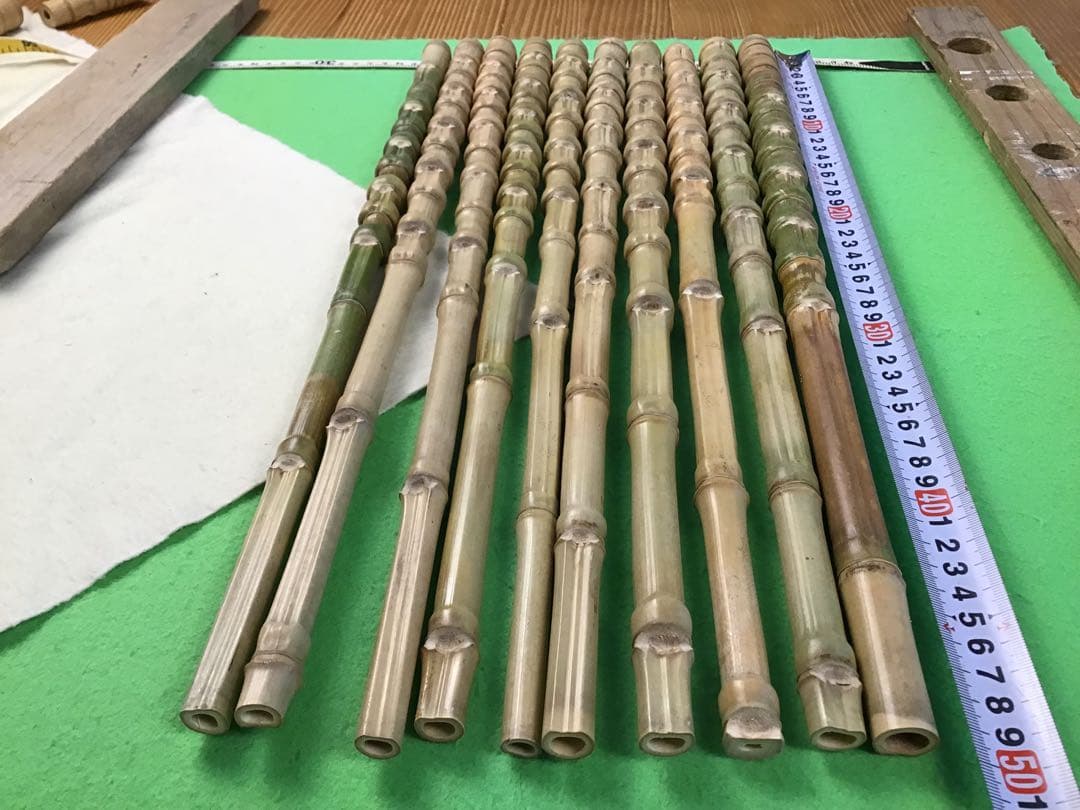 釣り具・その他グリップ用布袋竹「中太・長尺・芽取り済み」10本セット