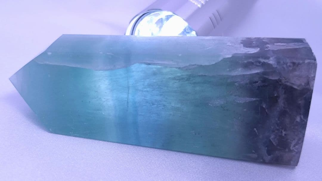 ブルーフローライト　タワー　4本セット　四角柱　ポイント　直感　集中力　判断力